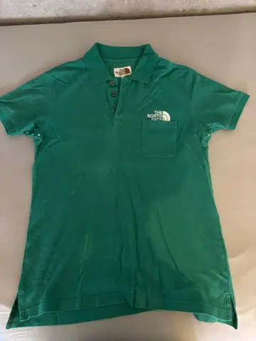 THE NORTH FACE 그린 컬러 피케 셔츠 L 사이즈