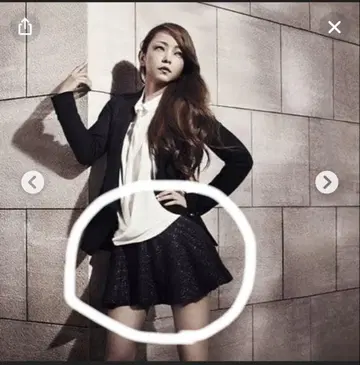 언타이틀 아무로 나미에 착용 큐롯 스커트 숏팬츠
