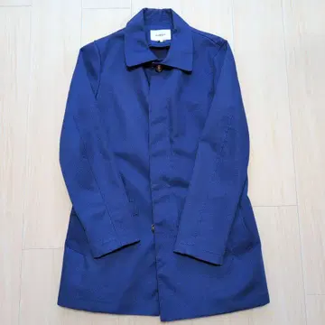 MORGAN HOMME 네이비 스텐카라 코트