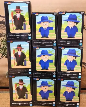 드래곤볼 수트 스타일 소프트 비닐 9체 세트 거북선인 손오공 크리링