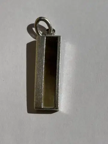 실버 925 직사각형 펜던트 약 2.5cm