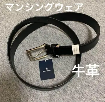 새상품 먼싱웨어 가죽 벨트 블랙