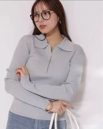 집업 폴로 니트 아르페쥬 스토리 새상품급