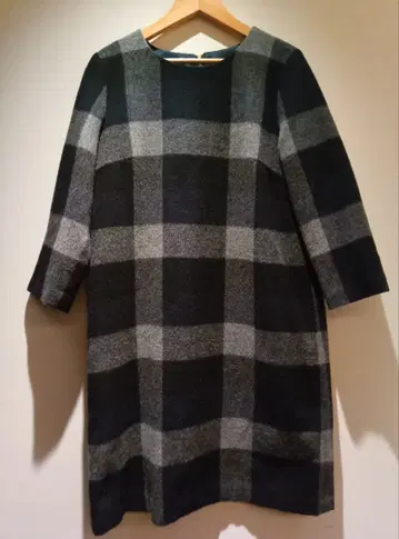 BEAMS HEART 체크 무늬 원피스 S 사이즈