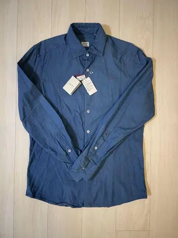 글랜셔츠(그랑셔츠) 코튼 긴팔 셔츠 41 파랑