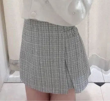 evelyn 비쥬 큐롯 스커트 화이트