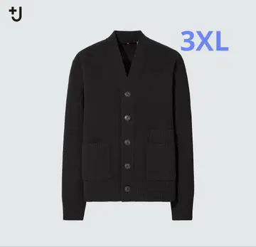 [ 새상품급 ] UNIQLO +J 프리미엄 라무 V넥 가디건 3XL