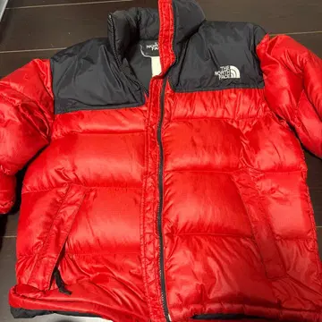 THE NORTH FACE 다운 자켓 레드/블랙