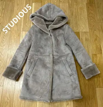 STUDIOUS 스테이디오스 페이크 무스탕 코트
