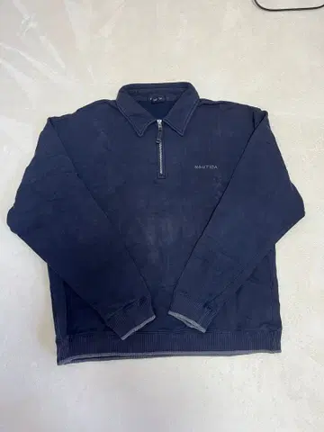 NAUTICA 네이비 하프 지퍼 트레이닝복