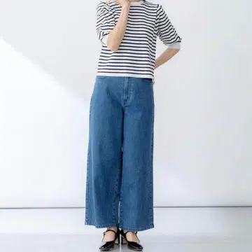 쿠미쿄쿠 s 라이트 데님 세미 와이드 팬츠 S1 P3 청바지