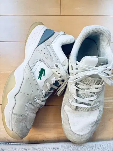 LACOSTE 스니커즈 화이트 그레이