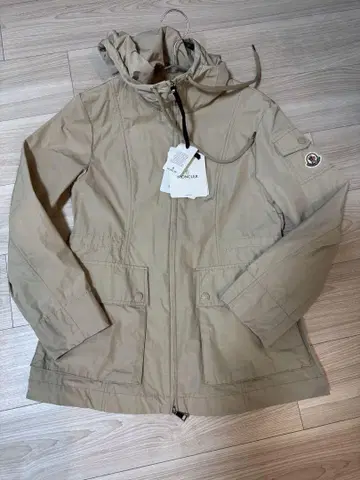 미사용 Moncler Leandro 후드티 자켓 베이지