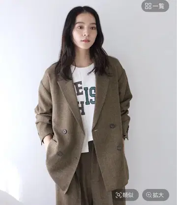 LOWRYS FARM 멜란지 트윌 자켓