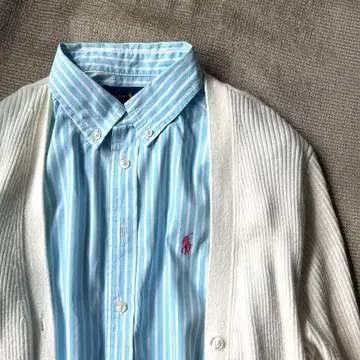 랄프 로렌 우먼 스트라이프 셔츠 긴팔 셔츠