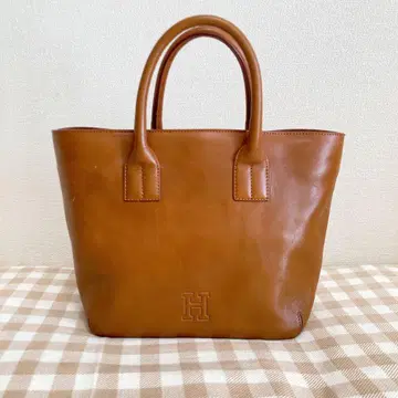 HIROFU 토트백 캐러멜 브라운