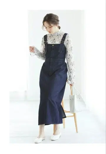 Lee x ViS 데님 살로펫 스커트 S 사이즈
