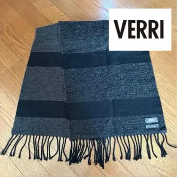 VERRI 스트라이프 머플러 울 나일론