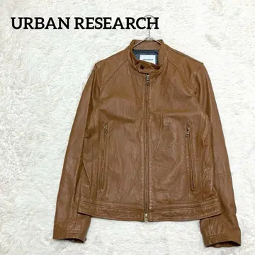인기 URBANRESEARCH 가죽 싱글 라이더 자켓 [ 38 ] 돈피