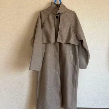 M 사이즈 폴리에스테르 롱 코트