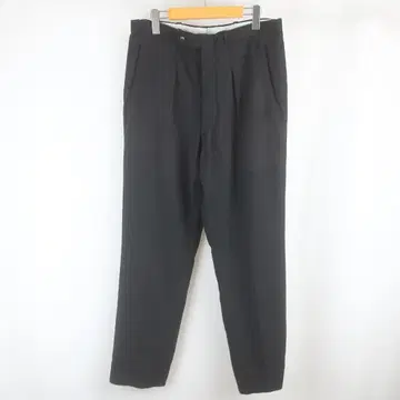 VINTAGE 스트라이프 올 패턴 버튼 플라이 턱 슬랙스 팬츠 구제 의류