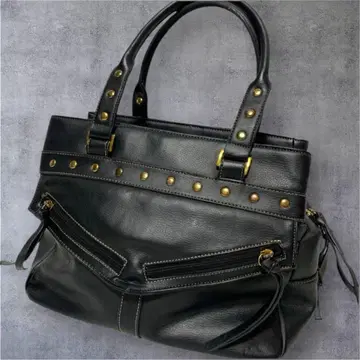 y2k 00s archive studs totebag black