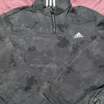 adidas 그레이 카모 패턴 집업 트레이닝복 XL