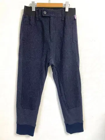 츠모리치사토 남성용 네이비 캐주얼 팬츠