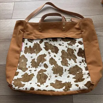 BAG'n'NOUN 소 카우 패턴 토트백 송치