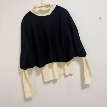 두두 케이프 앙상블 니트탑
