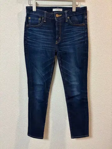 [ moussy ] 다크 블루 스키니 데님 26인치