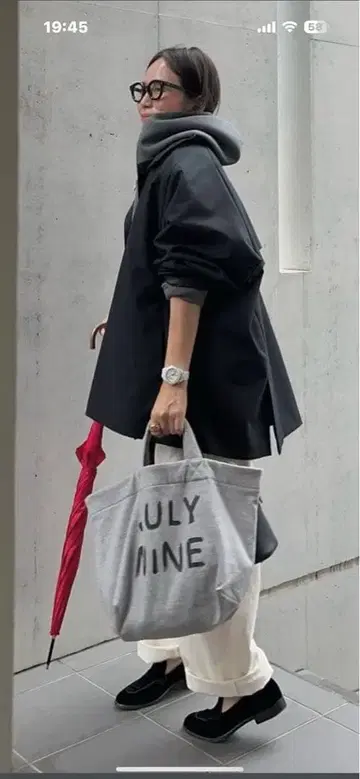 JULY NINE 스탠드 카라 하프 코트 네이비