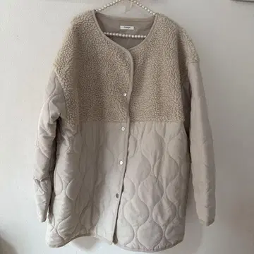 Lutique 퀼팅 자켓 베이지