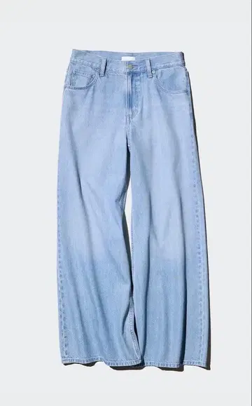 UNIQLO 드레이프 와이드 플레어 청바지