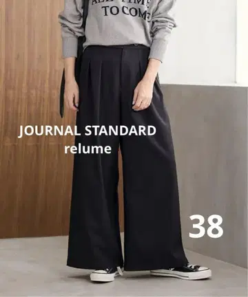 JOURNAL STANDARD relume 스트레치 턱 와이드 팬츠