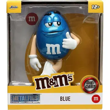 M&M's '블루' 4인치 다이캐스트 메탈 피규어