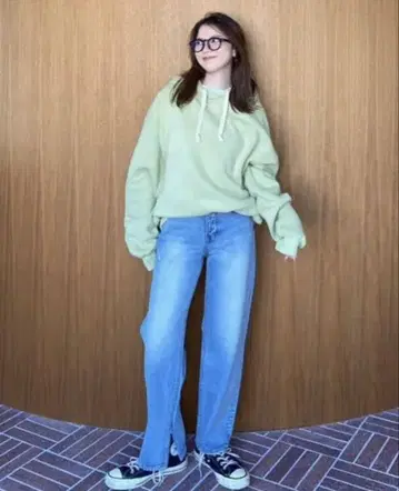 시루무린 Volume Sweat 후디 피스타치오 미사용 새상품