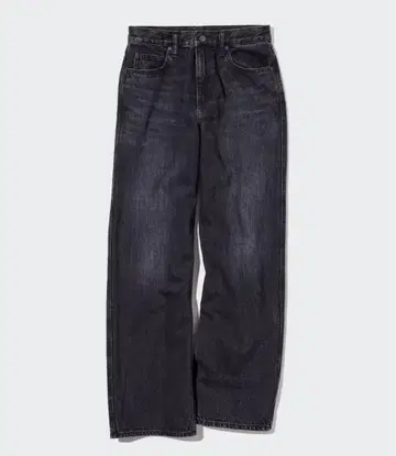 UNIQLO 와이드 팬츠 28인치 다크 그레이 배기