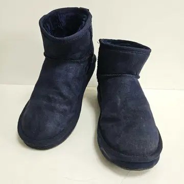 VANS 숏 어그 부츠 네이비 보아 23cm