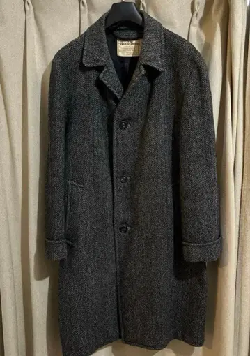 해리스 트위드 코트 60s 70s 빈티지 harris tweed