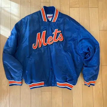 Authentic Diamond Collection Mets 바시티 자켓