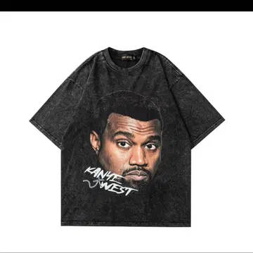 Kanye West 오버 사이즈 T셔츠 다크 그레이
