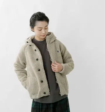 컨디션 최상 짐플렉스 보아 자켓 싸개 버튼 M 베이지