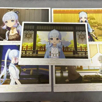 원신 공식 정품 카미사토 아야카 기프트 박스 설제봉춘 엽서 브로마이드