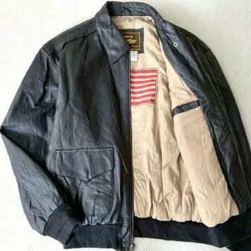 AIR FORCE 가죽 자켓 성조기 미국 A-2 XL 상당