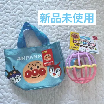 호빵맨 찰랑찰랑 공 미니 손가방 (블루)