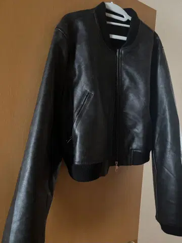 페이크 레더 자켓