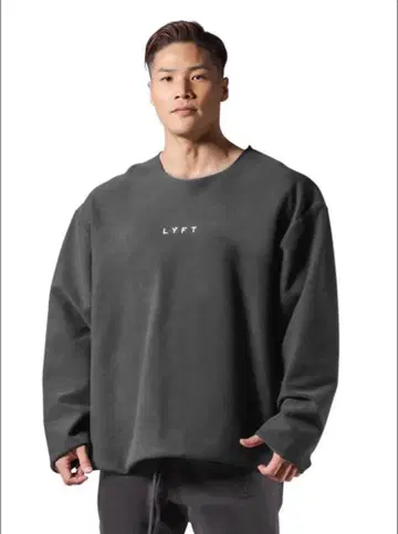 완판템! LYFT Knit Like Loose Sweat 다크 그레이