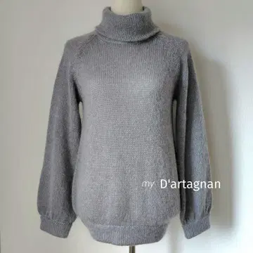 my D'artagnan 모헤어 시어 니트 그레이 모헤어 울