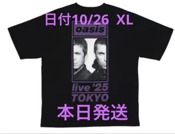 오아시스 투어 개최지 한정 컬러 T셔츠 날짜 10/26 XL 덤 포함